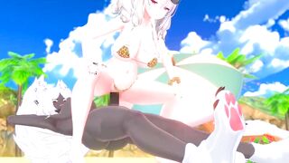 Hot Futa NTR at the beach