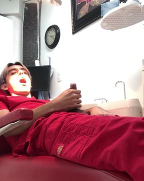 Jerking off at dental clinic pt 1