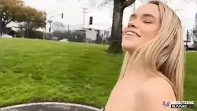 Risky public BJ leads to hot hotel sex