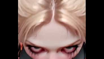 Busty demon girl's deepthroat POV fuck