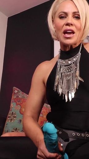 Helena Locke Wants You to Suck Her Big Blue Cock