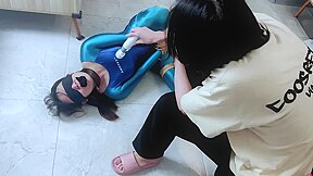 Chinese Selfbondage And Masturbation