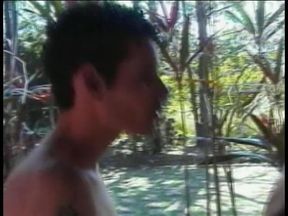 Horny outdoor shemale orgy