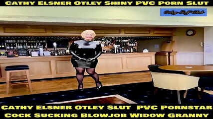 Cathy Kinky Slut Granny Wearing A Shiny PVC Plastic Skin Tight Dress Stockings And High Heels Pornstar Slut Exposed In Public At Her Golf Clubhouse Bar Dressed Like A Hot Slut Granny Pornstar Black Plastic PVC Tight Shiny Dress Outdoors Exposed Public Slu