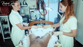 Medical Stapling: foreskin sealed by nurse Elis Euryale and nurse Blanche (phoneHD)