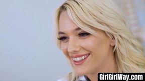 GirlGirlWay com - Horny Kenna James and Kenzie Taylor leads step family orgy intensely
