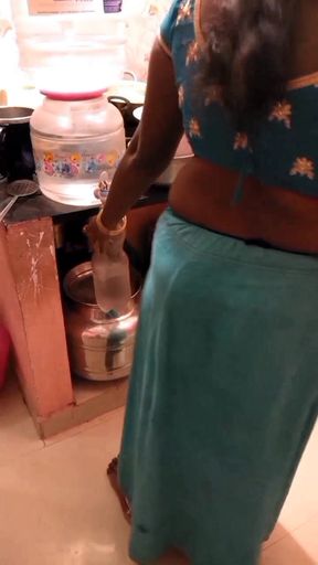 Desi Housewife's Big Ass Fucked in Spicy Kitchen