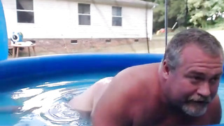 Naked Pool Dad