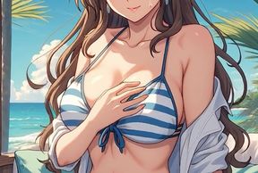 AI Generated Cartoon content, Uncensored video of 18 Year old Anime Girl, 3D Cartoon on closeup by Kiidzy Animates