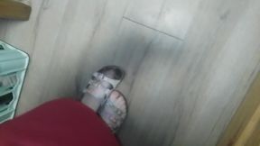 Worn-out Birkenstock Shoes