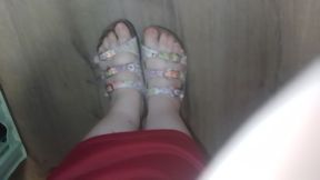 Worn-out Birkenstock Shoes