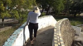 Walk in transparent leggings-Juicy ass
