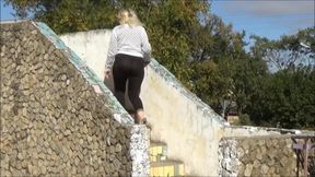 Walk in transparent leggings-Juicy ass
