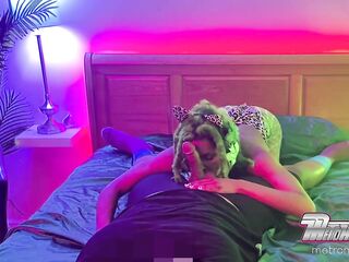 TRIXXIE MORELLA KEEPS GAGGING AND EATING SCHLONG DURING METROMAMMIS SLEEPOVER!