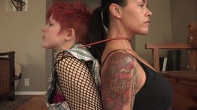 Lesbian stripper whores have fun
