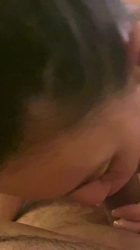 Hot MILF Next Door Showing Her Cock Sucking Skills