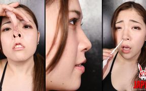 Saya Minami Masturbates You with Her Nose