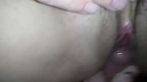 First time squirt as I hit her cervix loud moaning