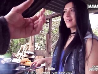 Hot Latin babe Lola Puentes Facialized After Steamy Screw with Stranger - CARNE DEL MERCADO