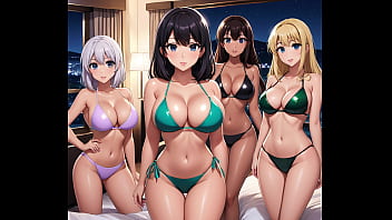 Hundreds of Sexy Anime Girls on Paradise Island!