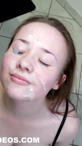 Powerful moment from &quot;19 AND PERVERSE ! German girl gets fucked in the kitchen&quot;