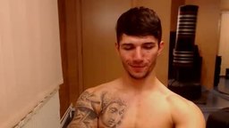 Awesome Full Muscled Body Cum Show