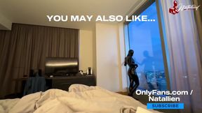 Gagging Natallien im latex dominiert mit hardcode anal creampie Fetish Wrack