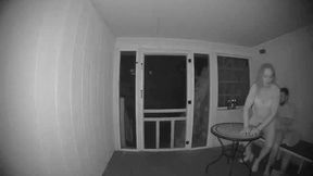transjamie - riding the big cock raw on the screened porch