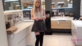 Naughty Girl In Furniture Market !