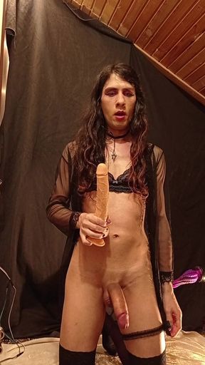 Machine Fucking While Deepthroating