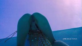 Afternoon with pool and huge Cock