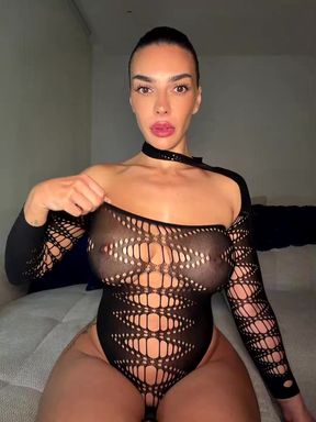 Curvy Ebony Toy Play Tease