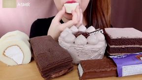 Asian Princess Yani ASMR Chocolate Feast Pt 5 HD Milk Chocolate Crunchy Mocha LOVERS Food Porn Fetish Chewing Licks Noisy Swallowing Close-Up No Talking tight Red Lips