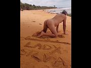 Ladysilva hot ass on The beach