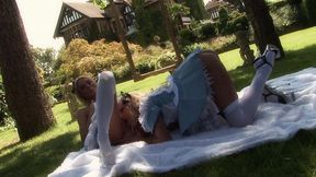 michelle thorne and stacey saran lesbian fantasy roleplay from the parody film stacey in wonderland sc 3 4k