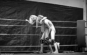 Teen babes Antonya and Blanche have fight