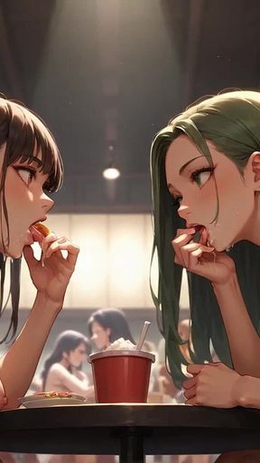 Sensuous Snacktime: Naked Lesbians at Tokyo Diner