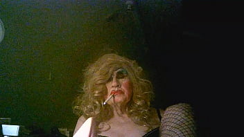 Old smoking spunk bucket whore sissy Sarah Millward posing for potential clients, though she&#039_ll fuck for free!