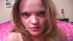 Krissy Sweet&#8242;s 4K XXX: Lusty Blonde&#8242;s Juicy Titties &mdash;  Face Cumming Under Pressure