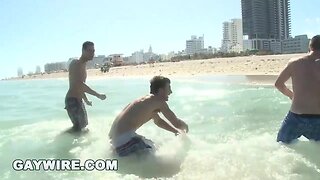 Wild Beach Orgy: Vince, Daniel, Spencer, Ex-BFs & Friends
