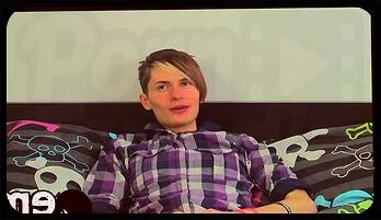 Lean Twink Shows Off His Big Uncut Cock in Intense Solo Session