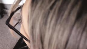 ”Glamorous MILF Kat Dior ball licking & meat sucking POV”