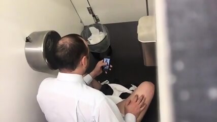 Str8 spy daddy in public toilet part 2