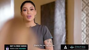 NURU MASSAGE - Hardcore Threesome Between Sexy Coworkers And A Lucky Client SPANISH SUBTITLES