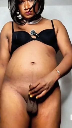 Indian Trans Akhila Dancing in a Saree, Then Gets Nude   Clip 2
