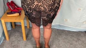 Aunty Sandra Wearing Lots of Nylon Vgq 69