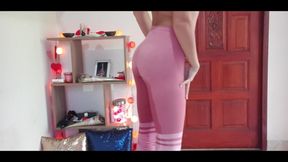 Pink Yoga Pants Pee Dance