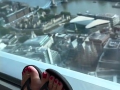 Foot fetish Close up feet and toes tease