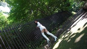 Mayu Suzuki Teased in Sexy Thigh-High Boots