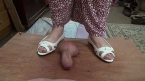 THREE PAIRS OF FLATS PLUS BARE FOOT COCK CRUSH AND STOMP VIEW 1